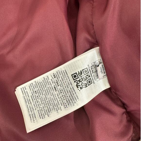 GUESS USA Burgundy Puffer Jacket with Metallic Studs w/ Tags - Picture 9 of 9